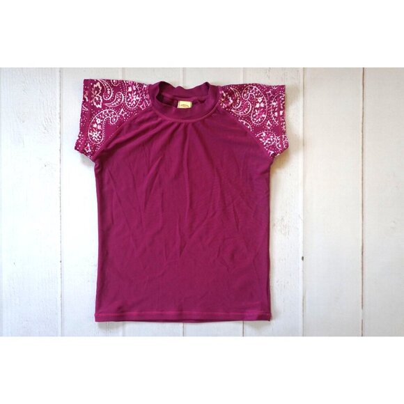 Generation Me Purple/White Shirt & Tank Rash-guard - Size 14/16 - Picture 2 of 8